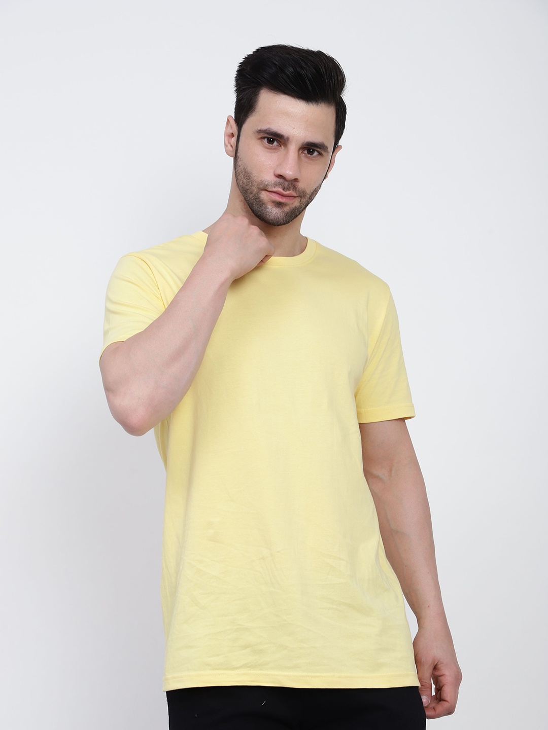 

T-SHIRT TRUCK Polo Collar Cotton T-shirt, Yellow