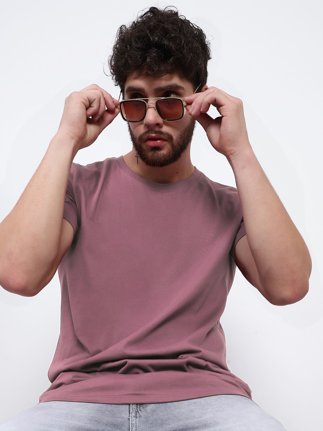 

T-SHIRT TRUCK Short Sleeves Cotton T-shirt, Mauve