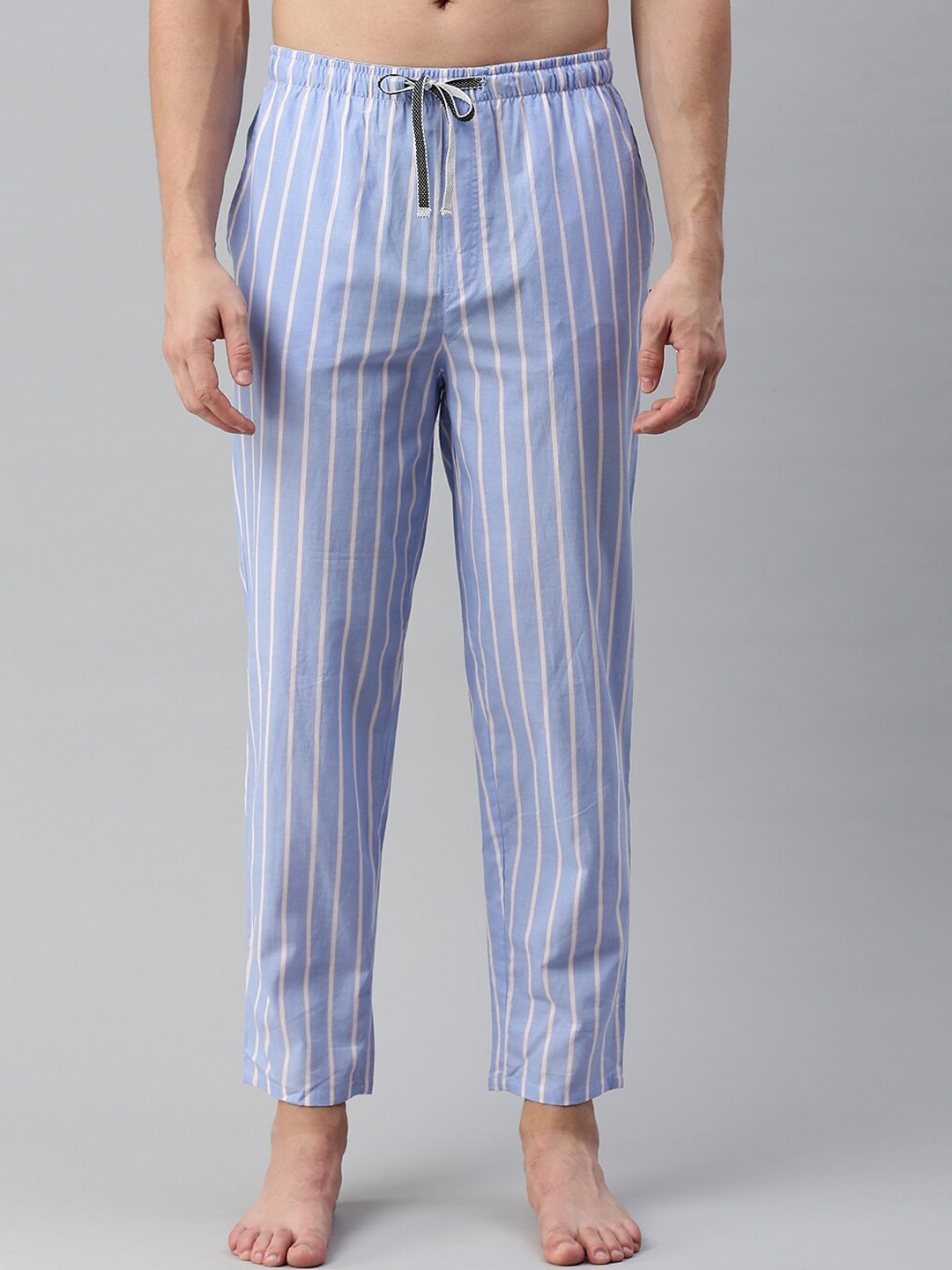 

Bareblow Men Mid-Rise Striped Pyjama Pants, Multi