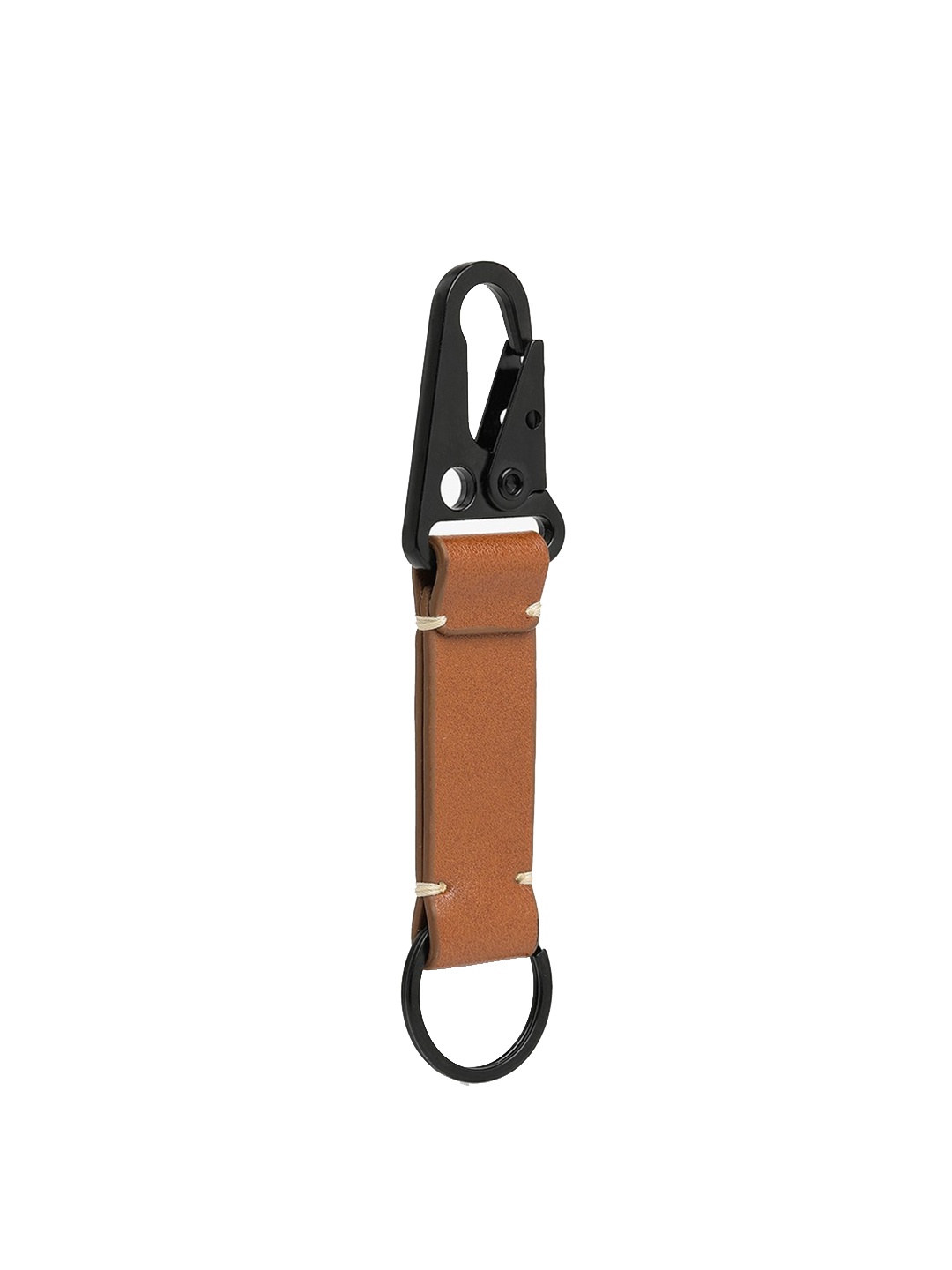 

THE MESSY CORNER Leather Key chain, Tan