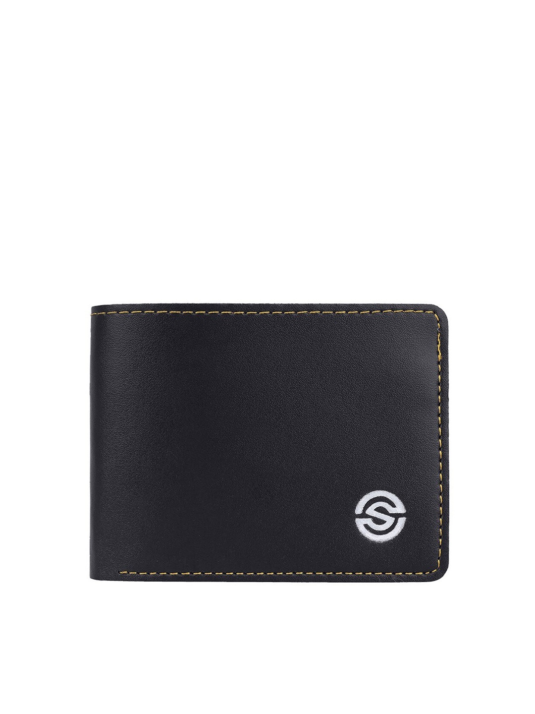 

SCHARF Textured Two Fold Wallet, Black