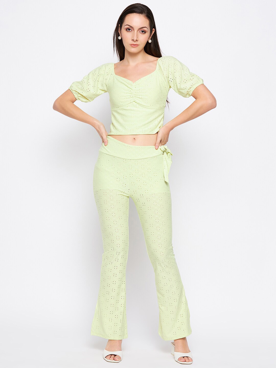 

CAMLA Top & Trousers Co-Ords, Lime green