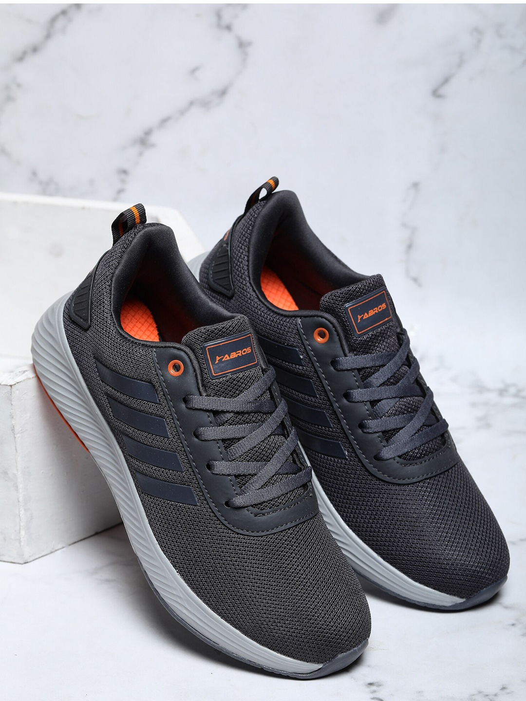

ABROS Men Air Mesh Running Shoes, Grey
