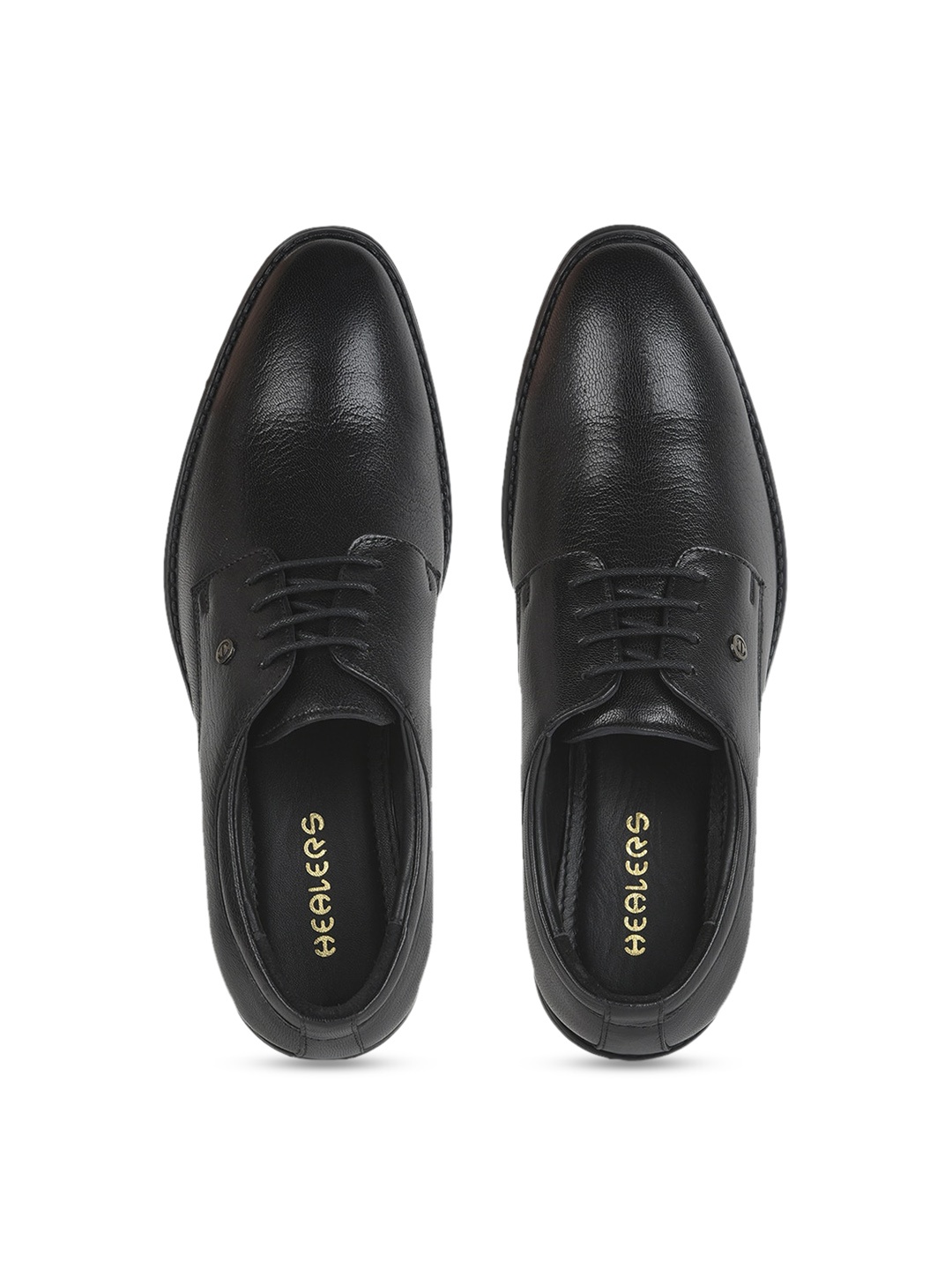 

Liberty Men Textured Leather Formal Derbys, Black