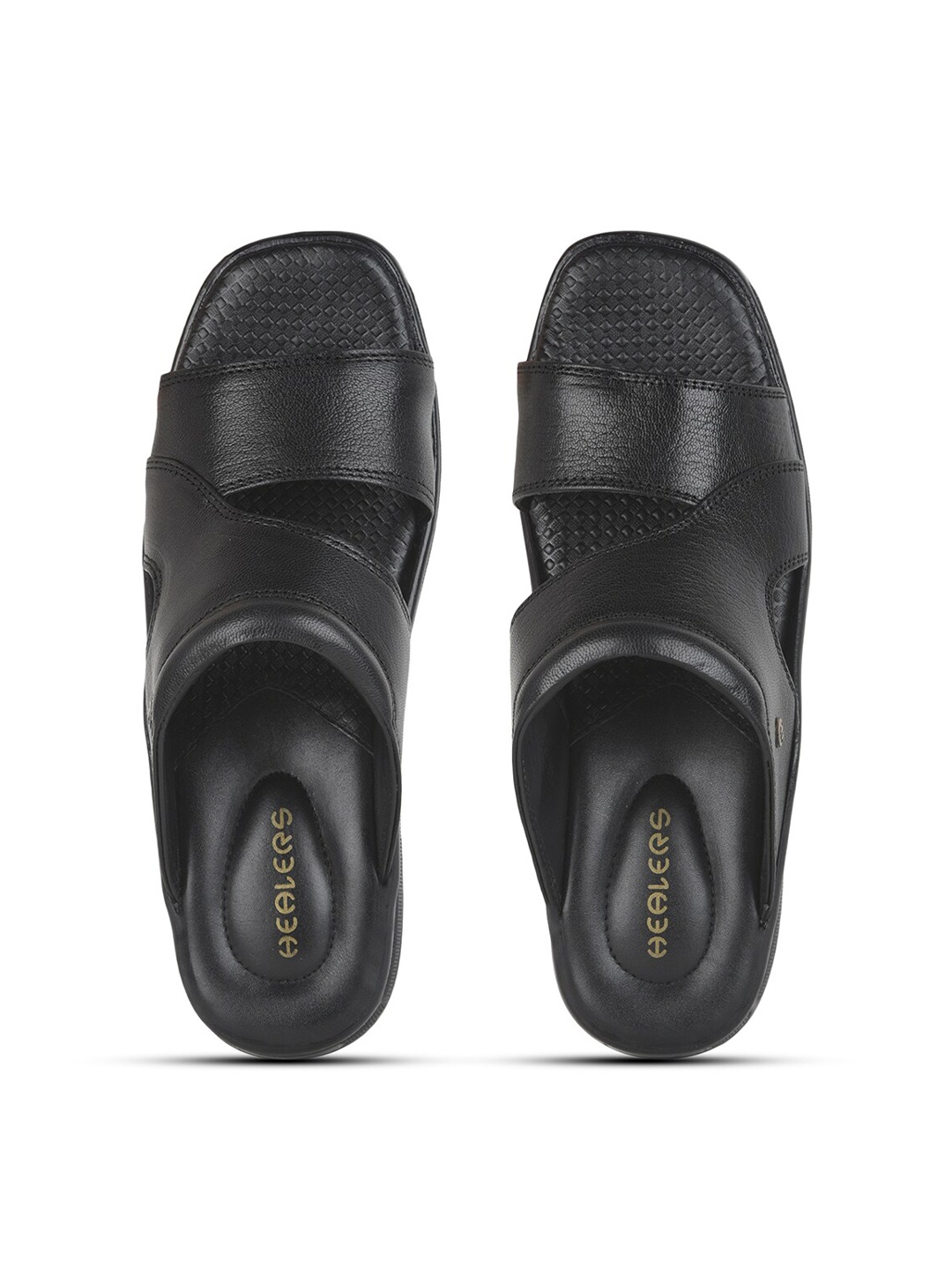 

Liberty Men Textured Comfort Sandals, Black