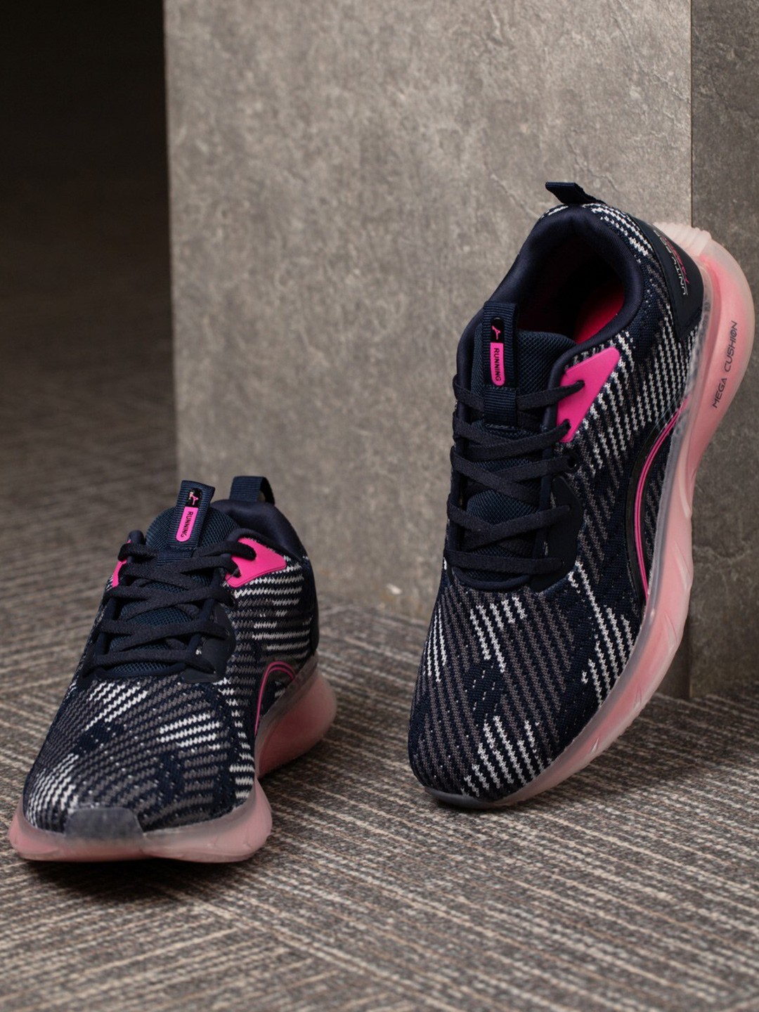 

ABROS Women Air Mesh Running Shoes, Navy blue