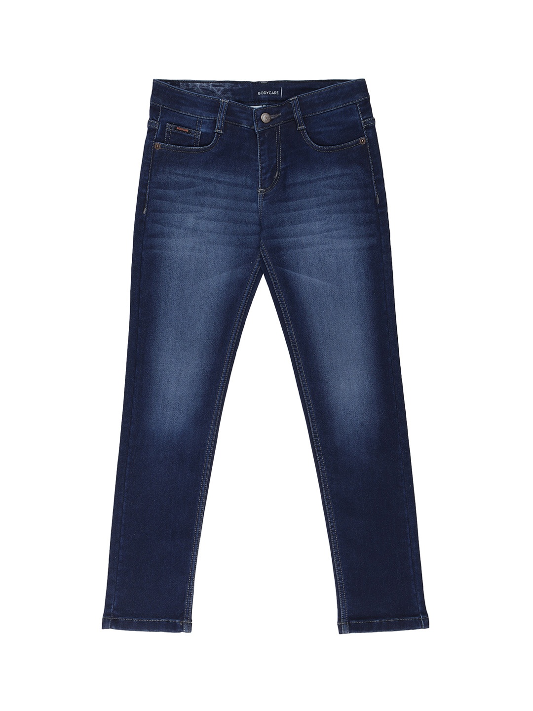 

Bodycare Boys Mid-Rise Heavy Fade Clean Look Jeans, Navy blue