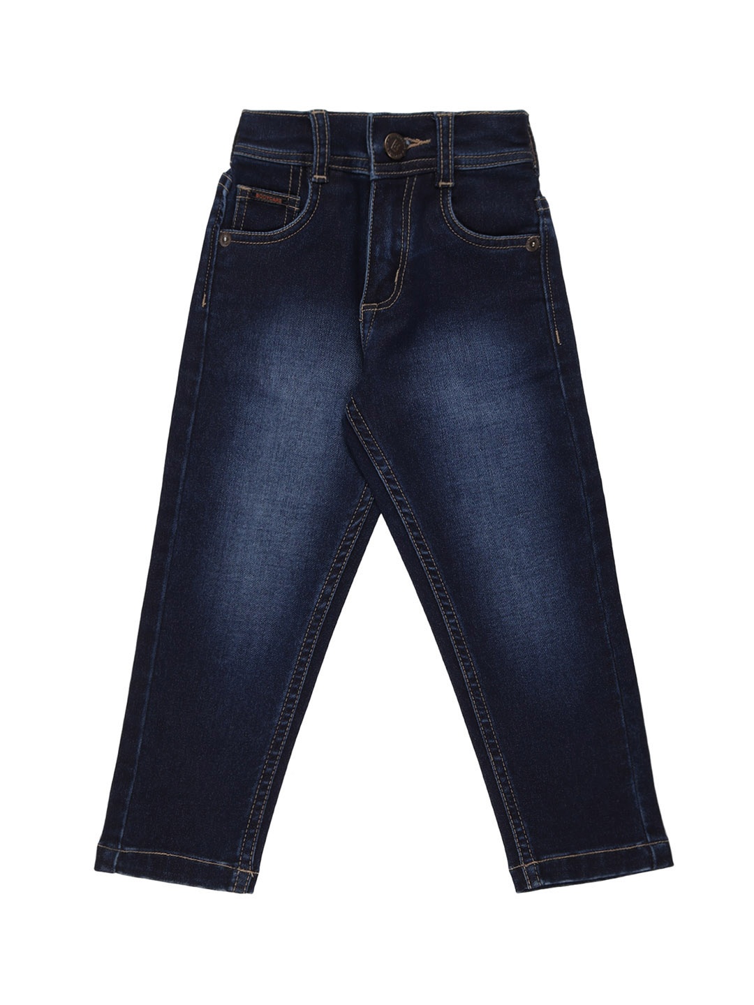 

Bodycare Boys Mid-Rise Light Fade Stretchable Jeans, Navy blue