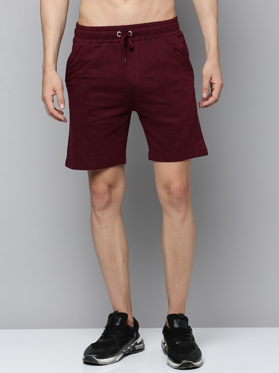 

Urban Dog Men High-Rise Sports Shorts, Maroon
