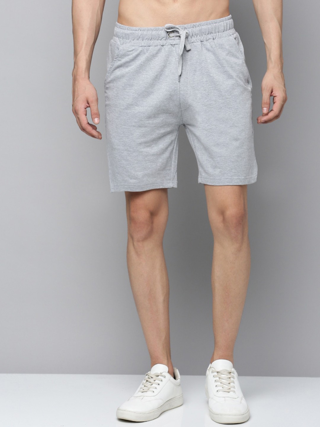 

Urban Dog Men Mid-Rise Cotton Sports Shorts, Grey