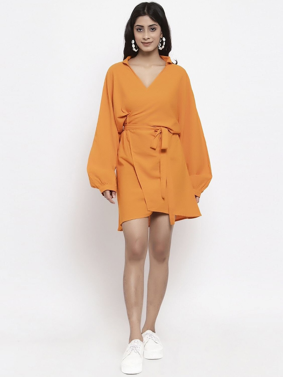 

Taggd Wrap Around Kimono Dress, Yellow