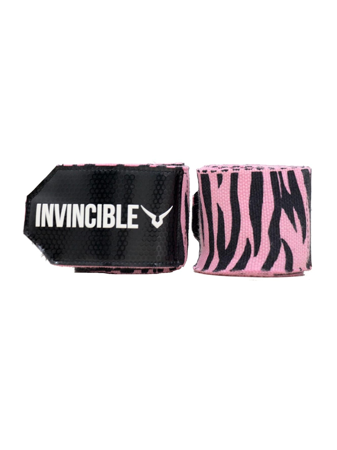 

Invincible Zebra Print Boxing MMA Hand Wrap, Pink