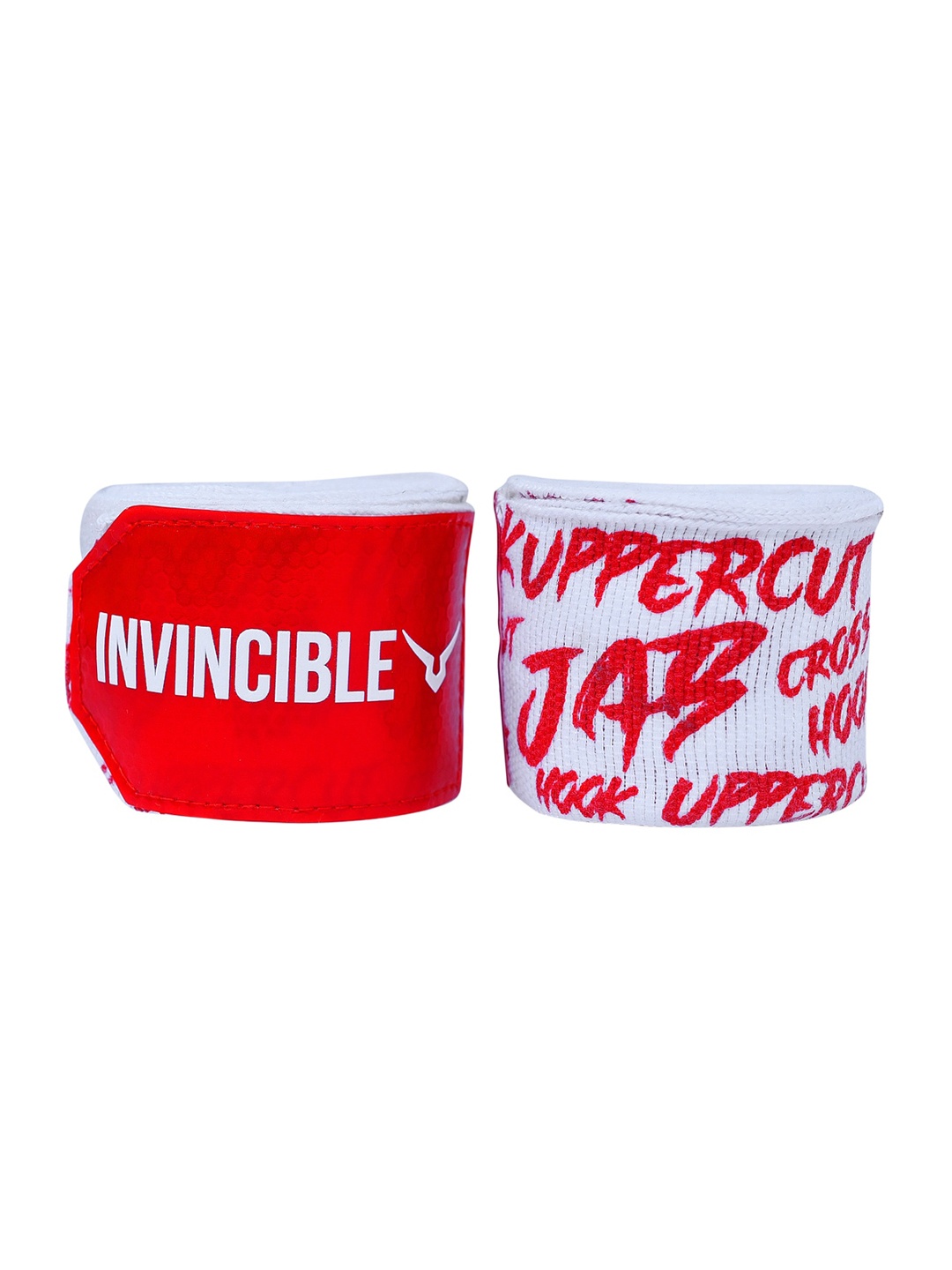 

Invincible Printed Boxing MMA Hand Wrap, White