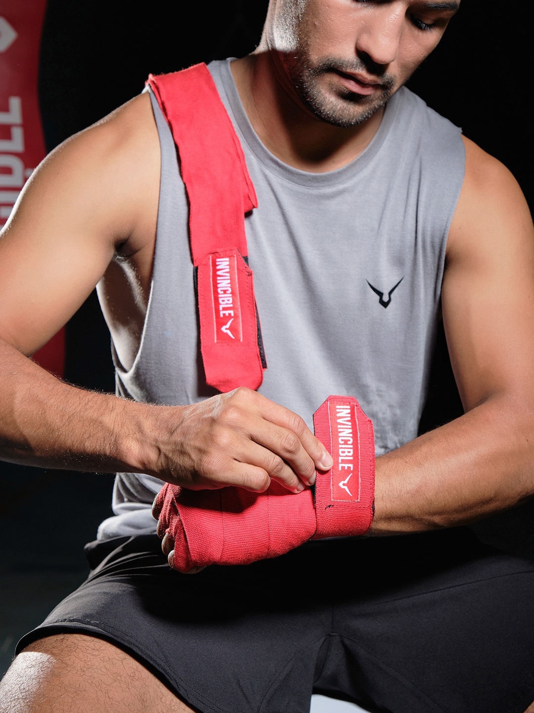 

Invincible Boxing MMA Hand Wrap, Red