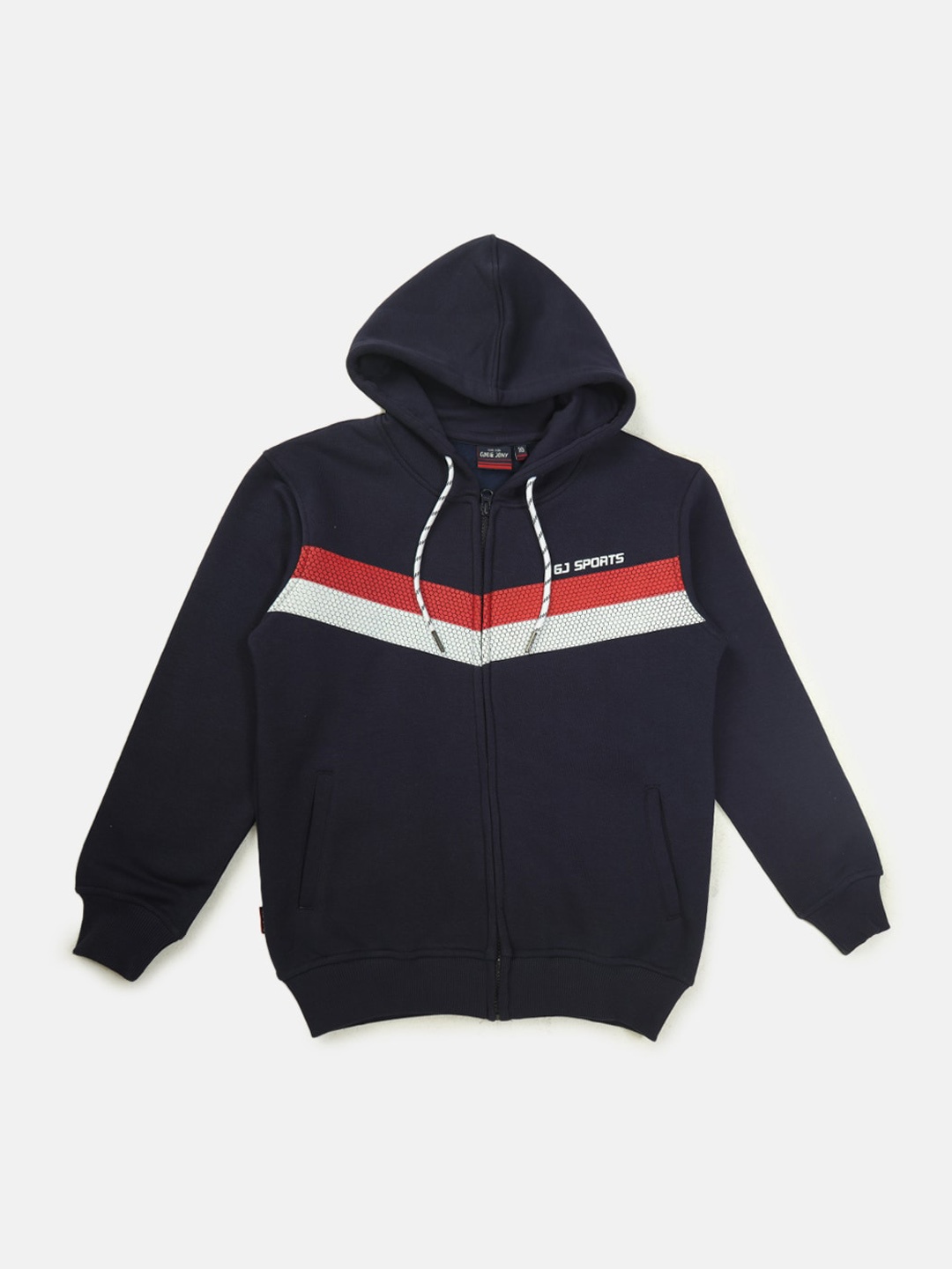 

Gini and Jony Boys Striped Fleece Bomber Jacket, Navy blue