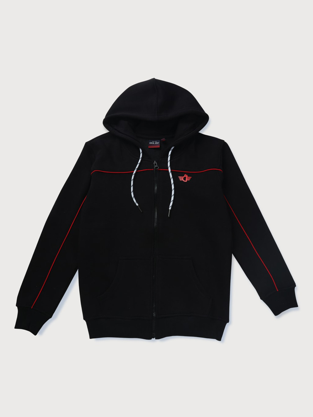 

Gini and Jony Boys Fleece Hooded Sweatshirt, Black