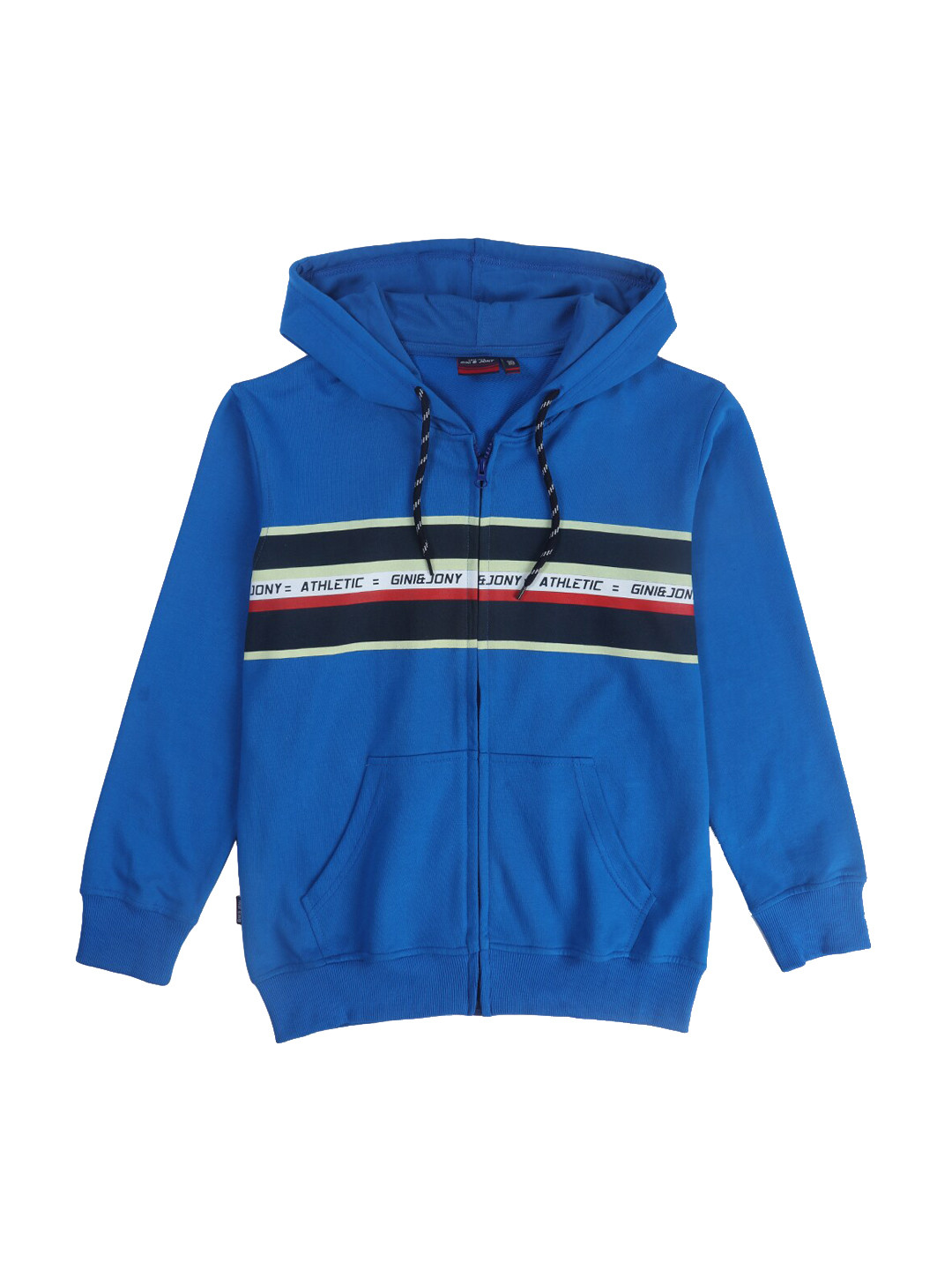 

Gini and Jony Boys Striped Hooded Fleece Sweatshirt, Blue