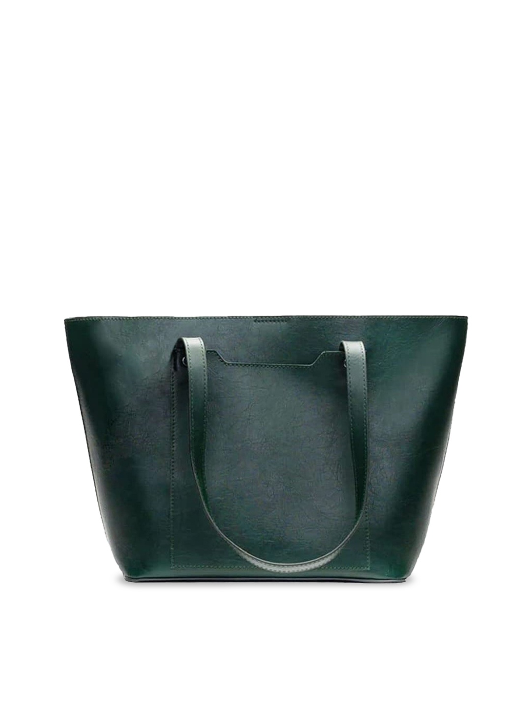 

THE MESSY CORNER Textured Shopper Tote Bag, Green