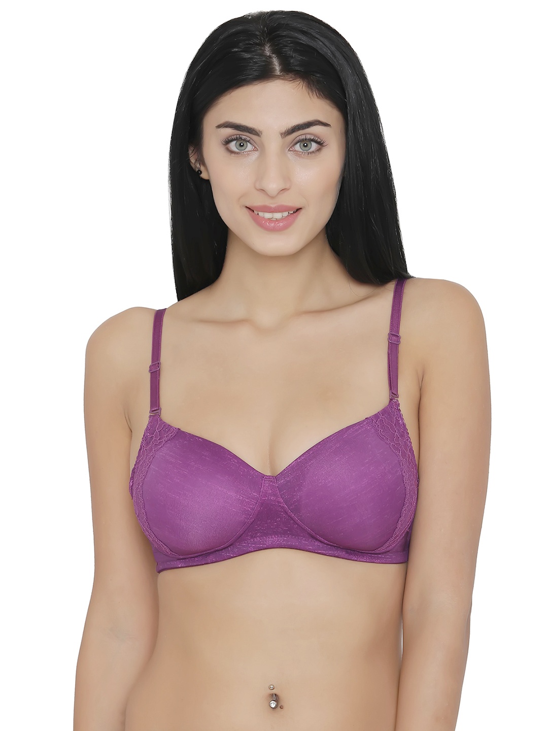 

Clovia Padded Non-Wired Multiway Bra, Purple