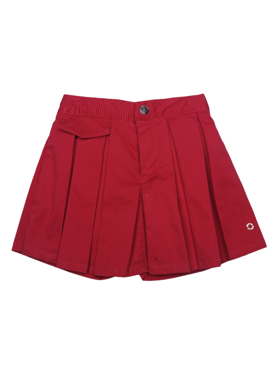 

Gini and Jony Girls Pleated Cotton Skorts, Red