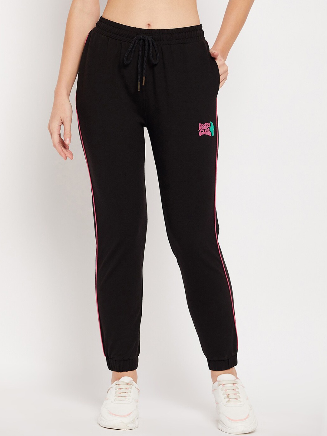 

CAMLA Women Cotton Joggers, Black