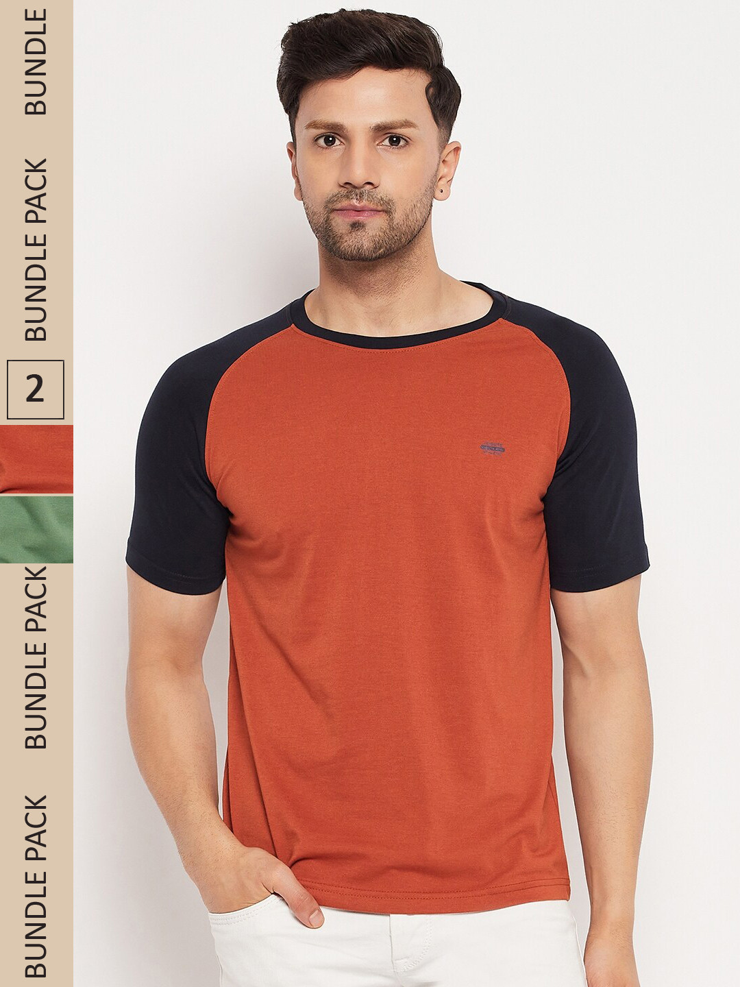 

Okane Pack Of 2 Raglan Sleeves T-shirt, Green