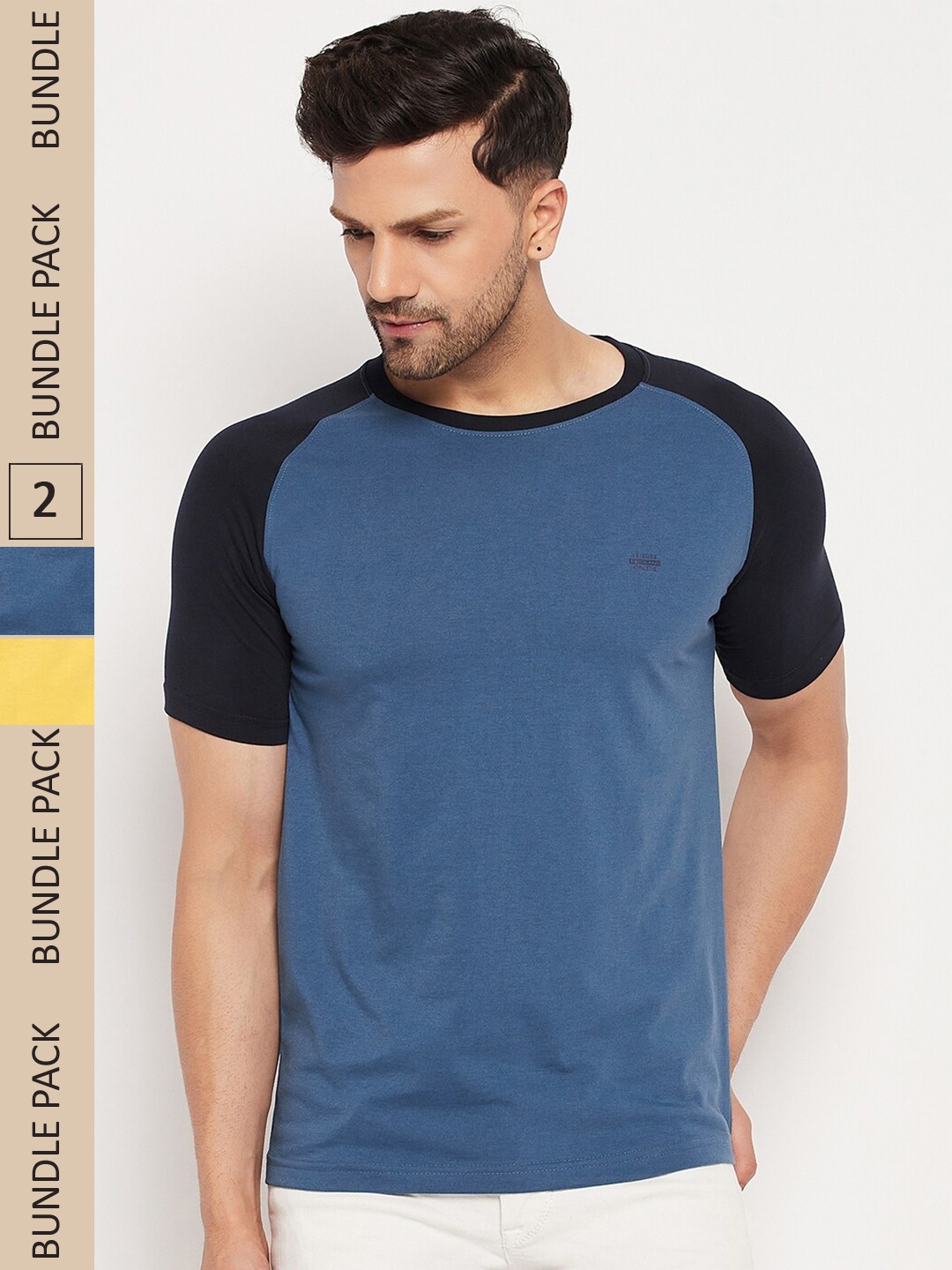 

Okane Pack Of 2 Raglan Sleeves T-shirt, Blue