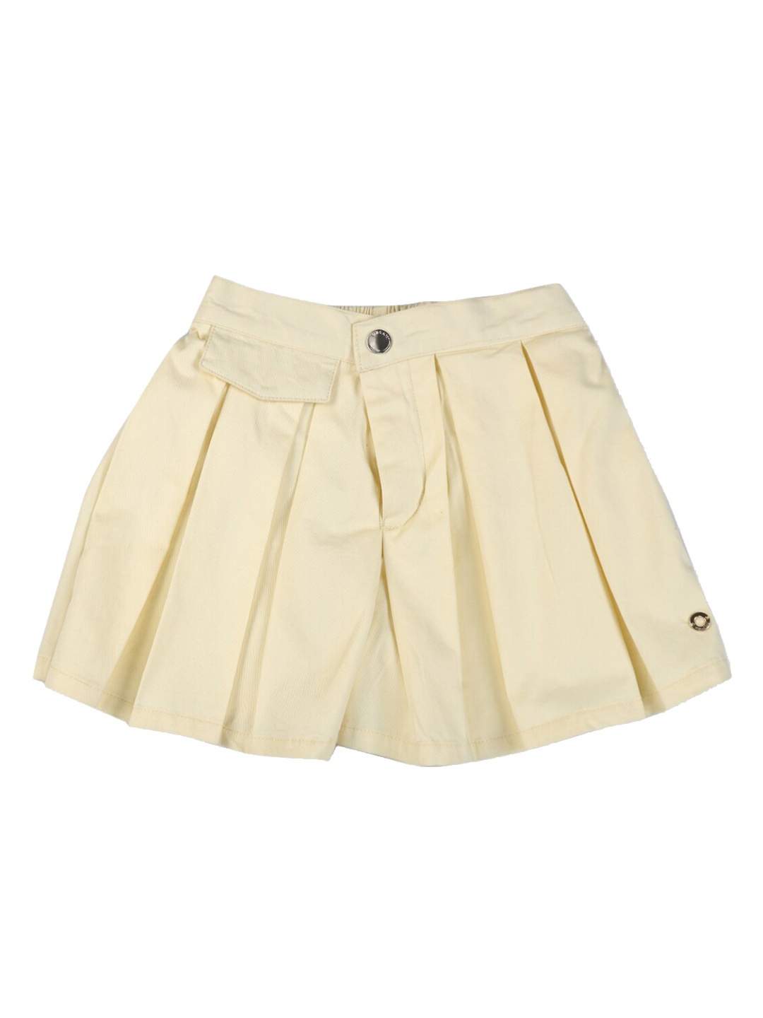 

Gini and Jony Girls Pleated Cotton Skorts, Cream
