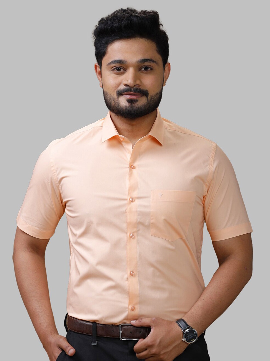 

Ramraj Smart Slim Fit Formal Shirt, Orange