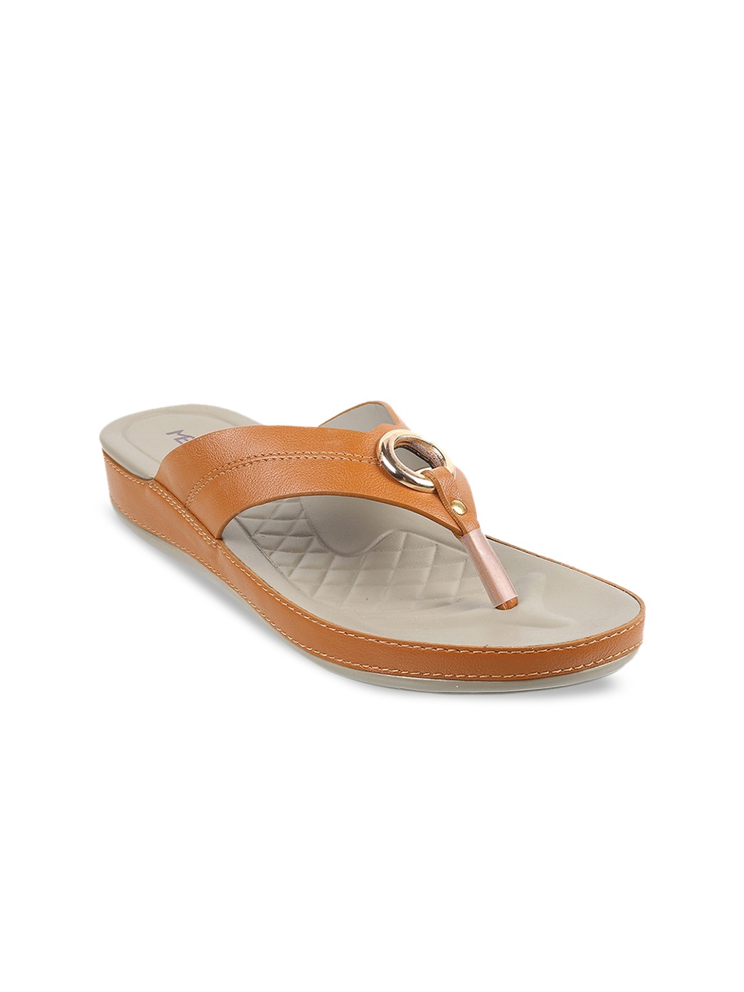 

Metro Round Toe Comfort Heels, Tan