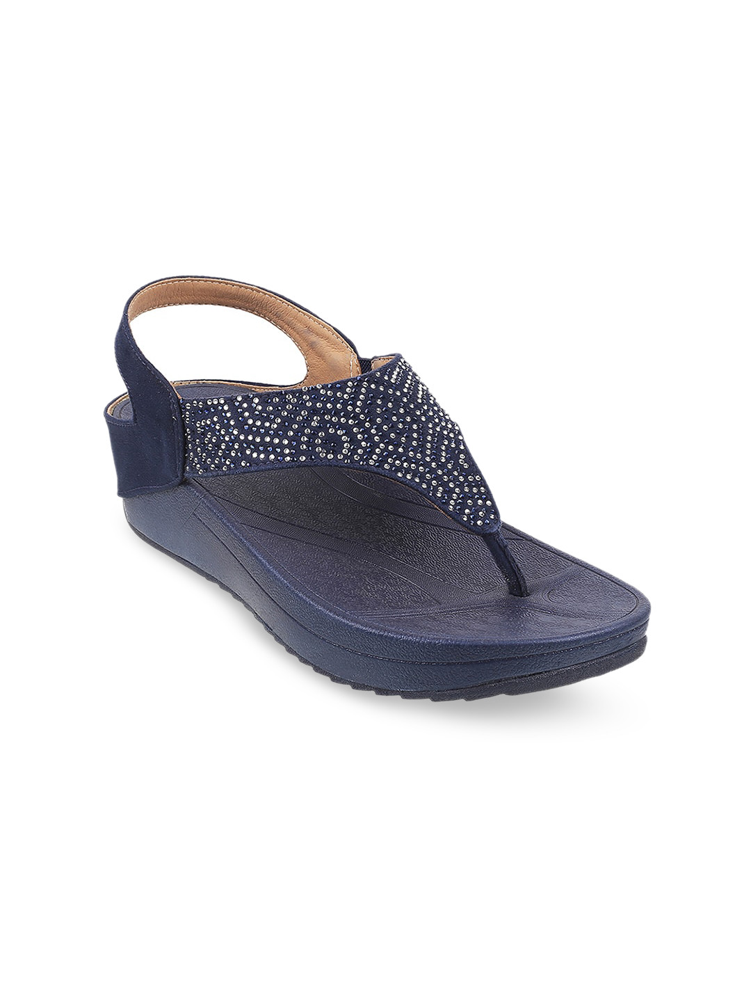 

Metro Embellished Comfort Heels, Navy blue