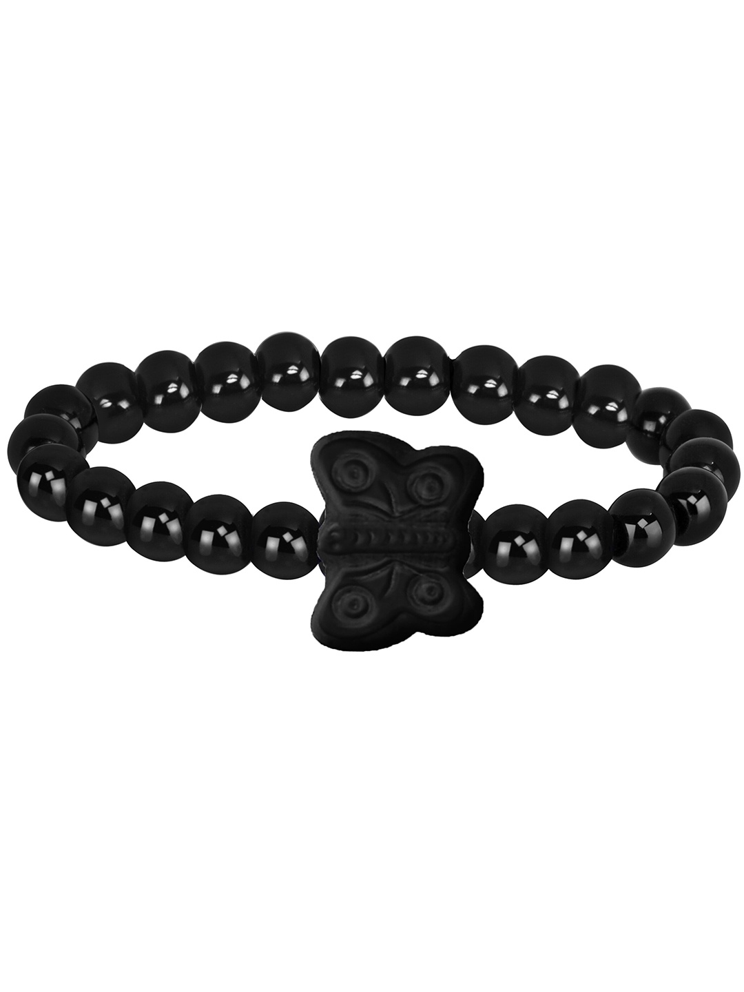 

Mikado Beaded Elasticated Bracelet, Black