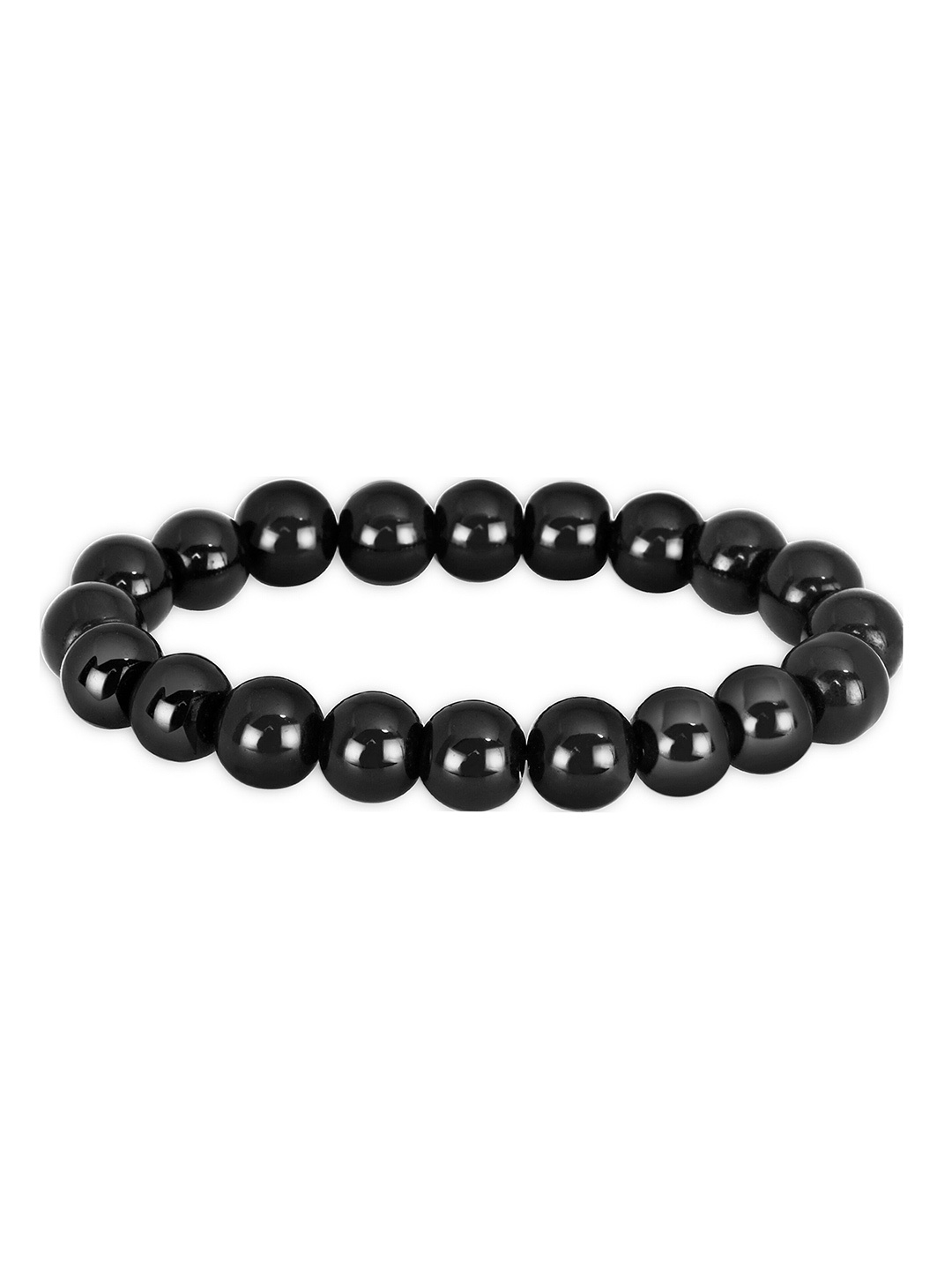 

Mikado Men Beaded Elasticated Bracelet, Black