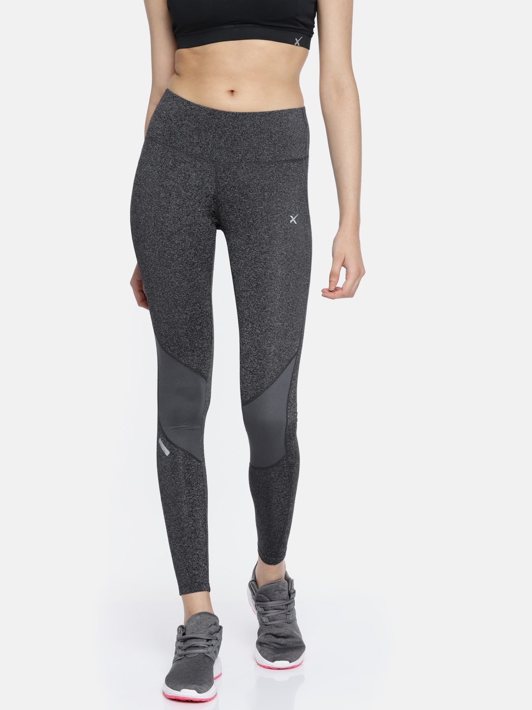 

HRX Active by Hrithik Roshan Grey Melange RAPID-DRY Tights