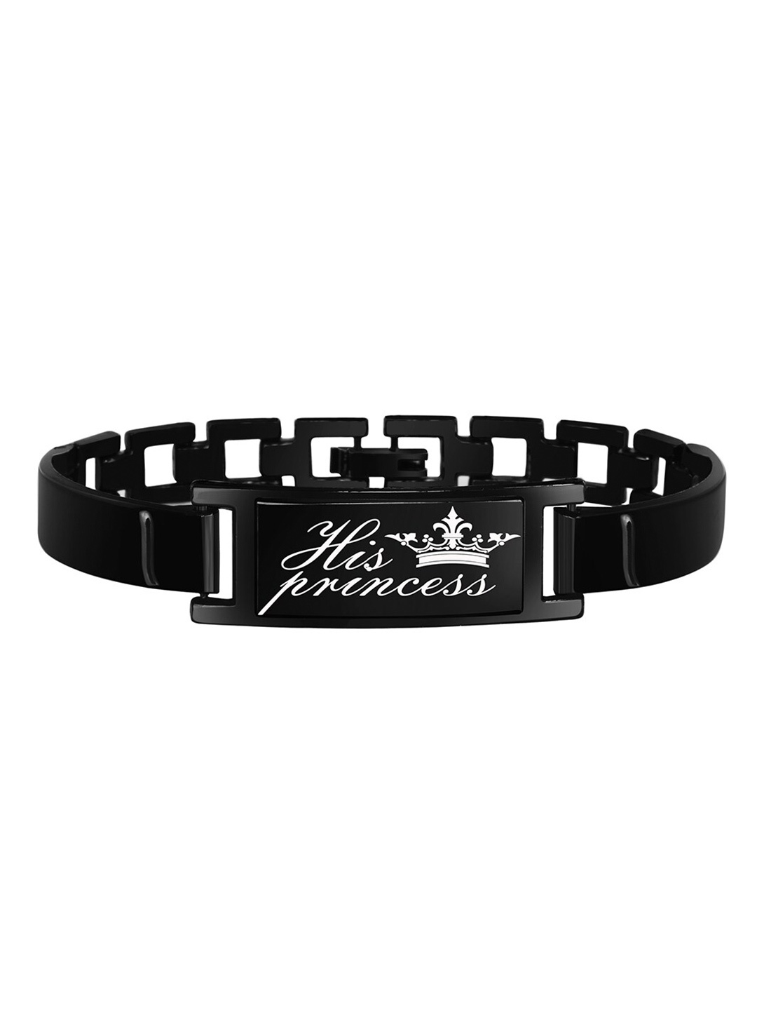 

Mikado Women Metal Link Bracelet, Black