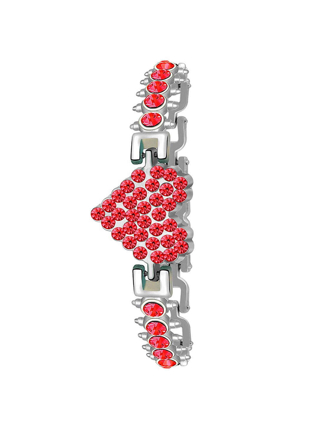 

Mikado Silver-Plated Crystals Link Bracelet
