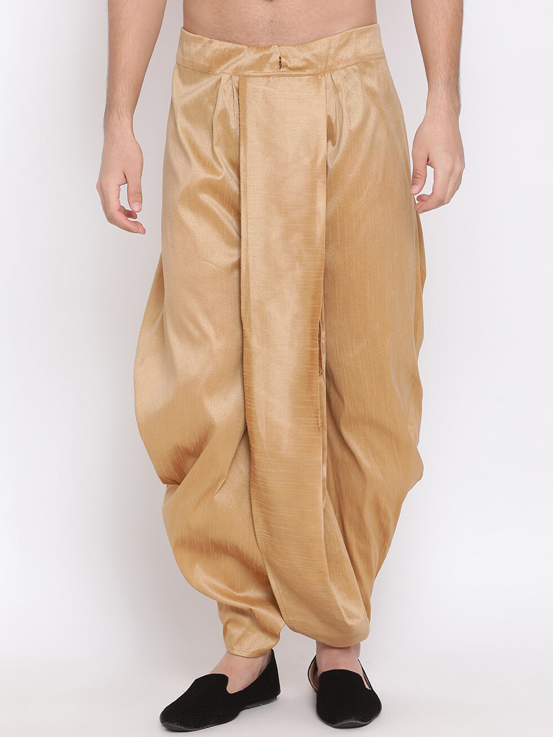 

VASTRAMAY By Vastramay Men Relaxed-Fit Ethnic Dhoti Pant, Rose gold