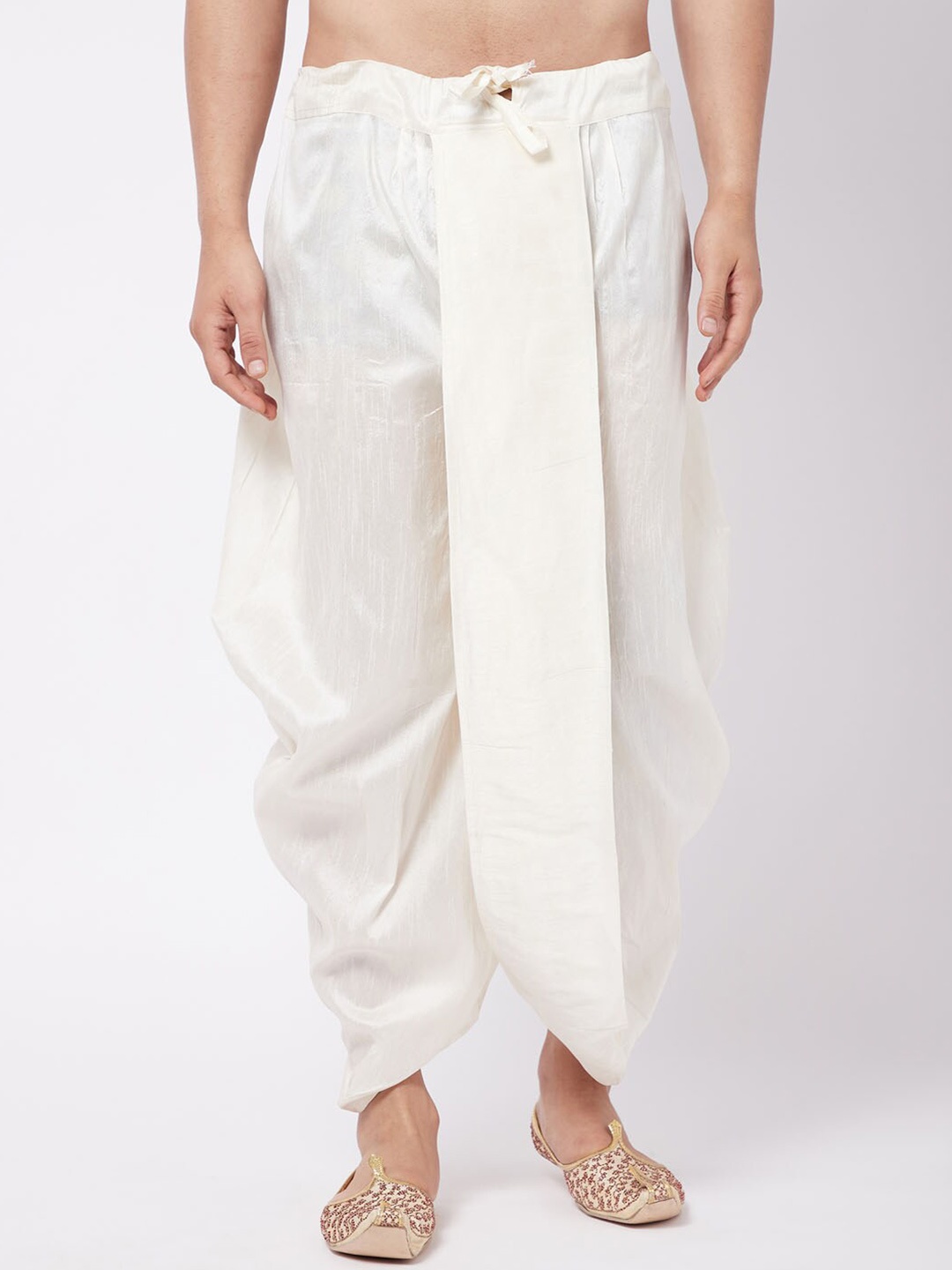 

VASTRAMAY By Vastramay Men Relaxed-Fit Ethnic Dhoti Pant, Cream