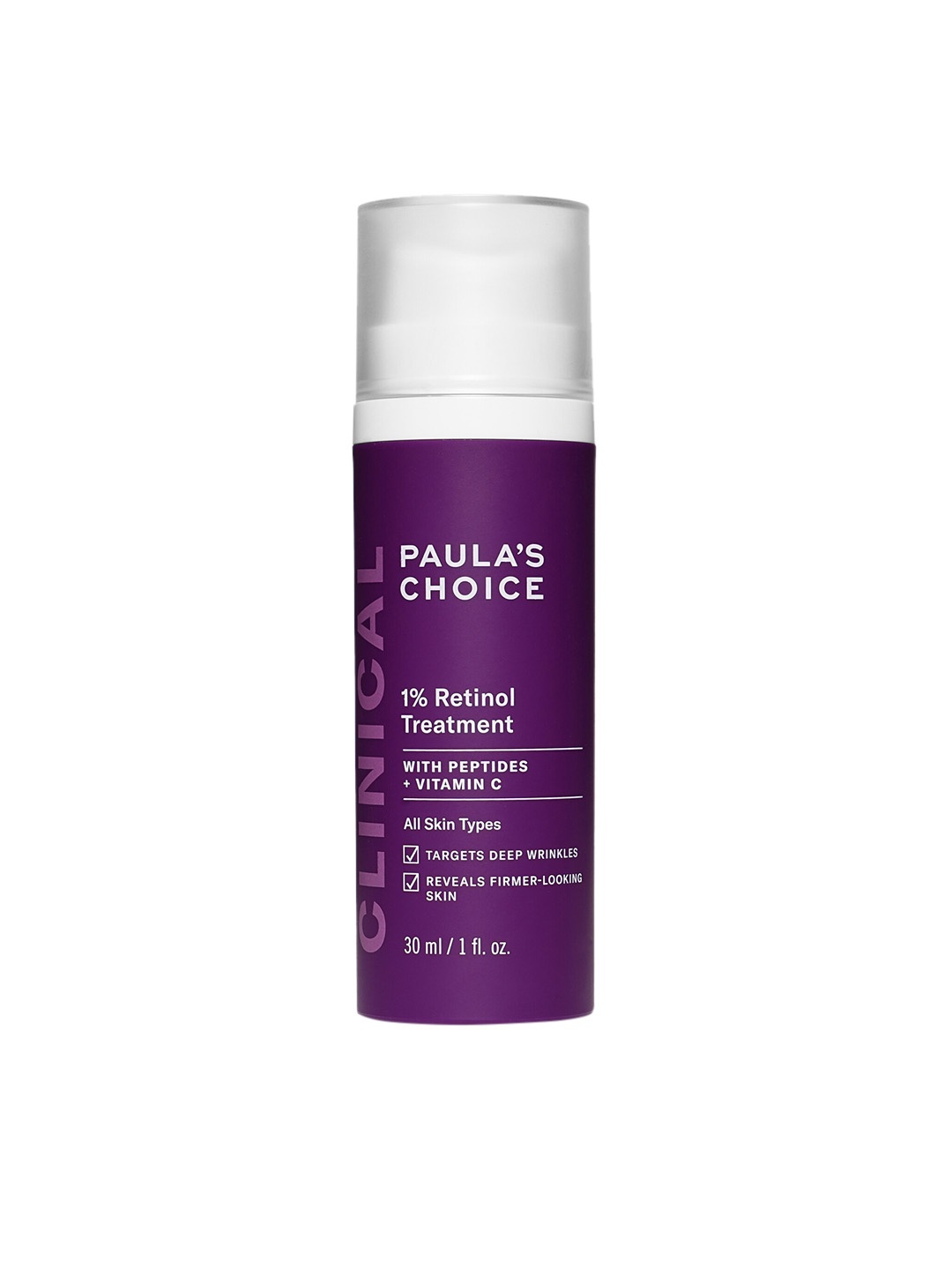 

Paulas Choice 1% Retinol Treatment Cream With Peptides & Vitamin C - 30 ml, Purple