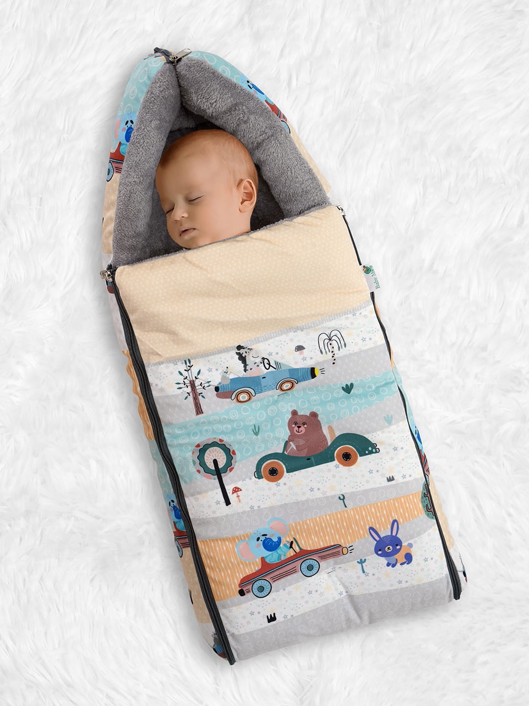 

Baby Moo Infants Kids Printed Sleeping Bag, Yellow