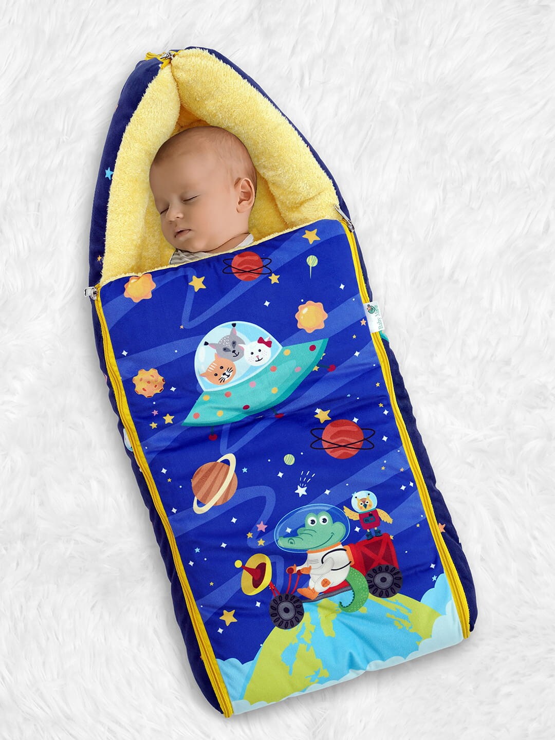 

Baby Moo Kids Printed Sleeping Bag, Blue