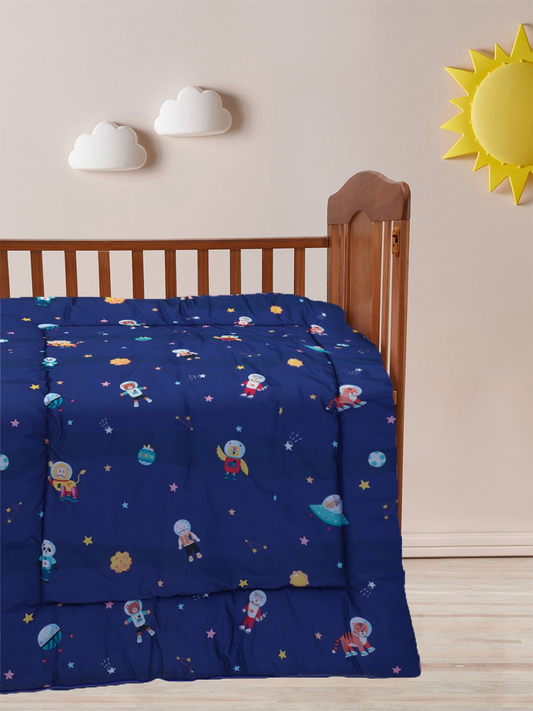 

Baby Moo Infant Mattress Set With Neck Pillow and Bolsters, Blue