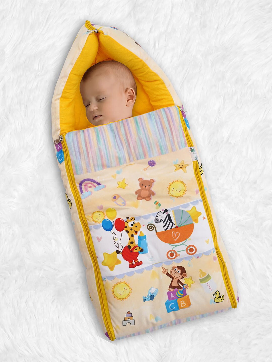 

Baby Moo Infant Kids Printed Sleeping Bag, Yellow