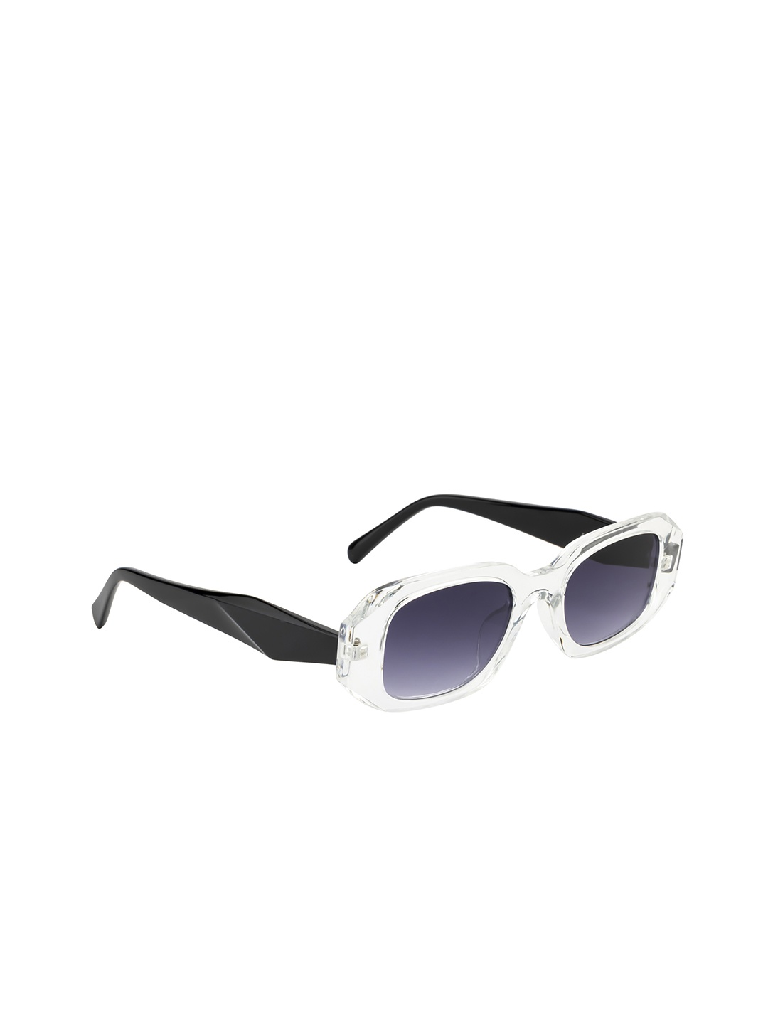 

DressBerry Women Grey Lens & White Rectangle Sunglasses DB-JL9272-C7, Transparent