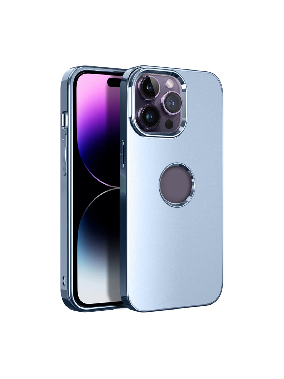 

Karwan Anti-Scratch Compatible iPhone 14 Pro Back Case, Blue