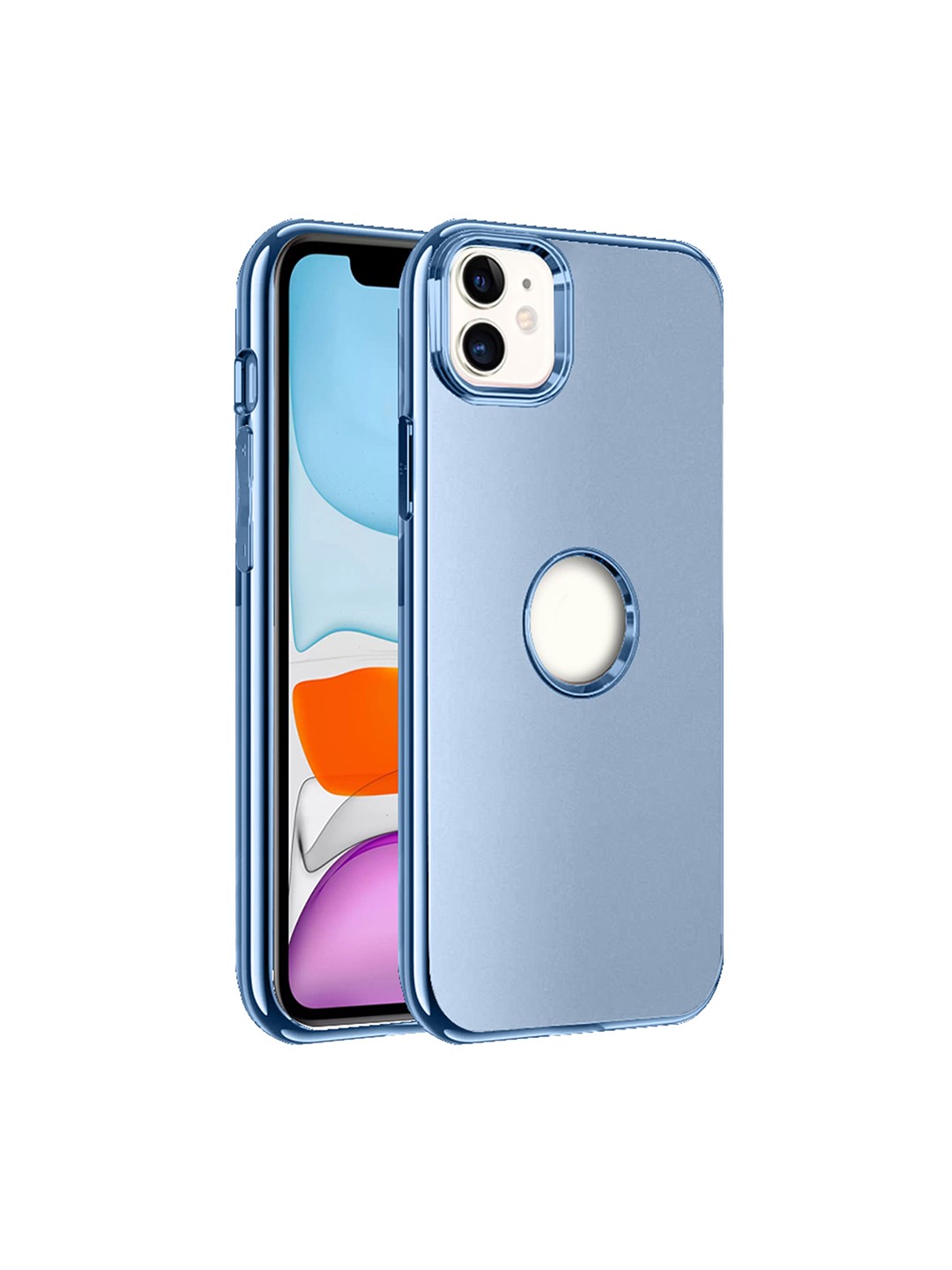 

Karwan Anti-Scratch Compatible iPhone 11 Back Case, Blue