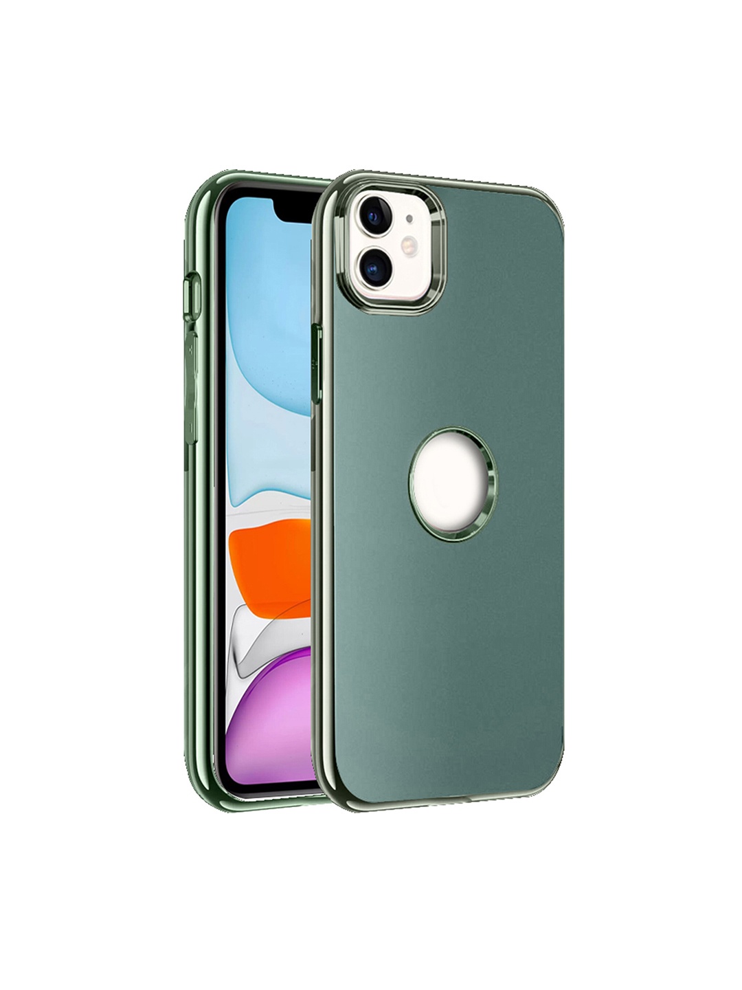 

Karwan Anti-Scratch Compatible iPhone 11 Back Case, Green