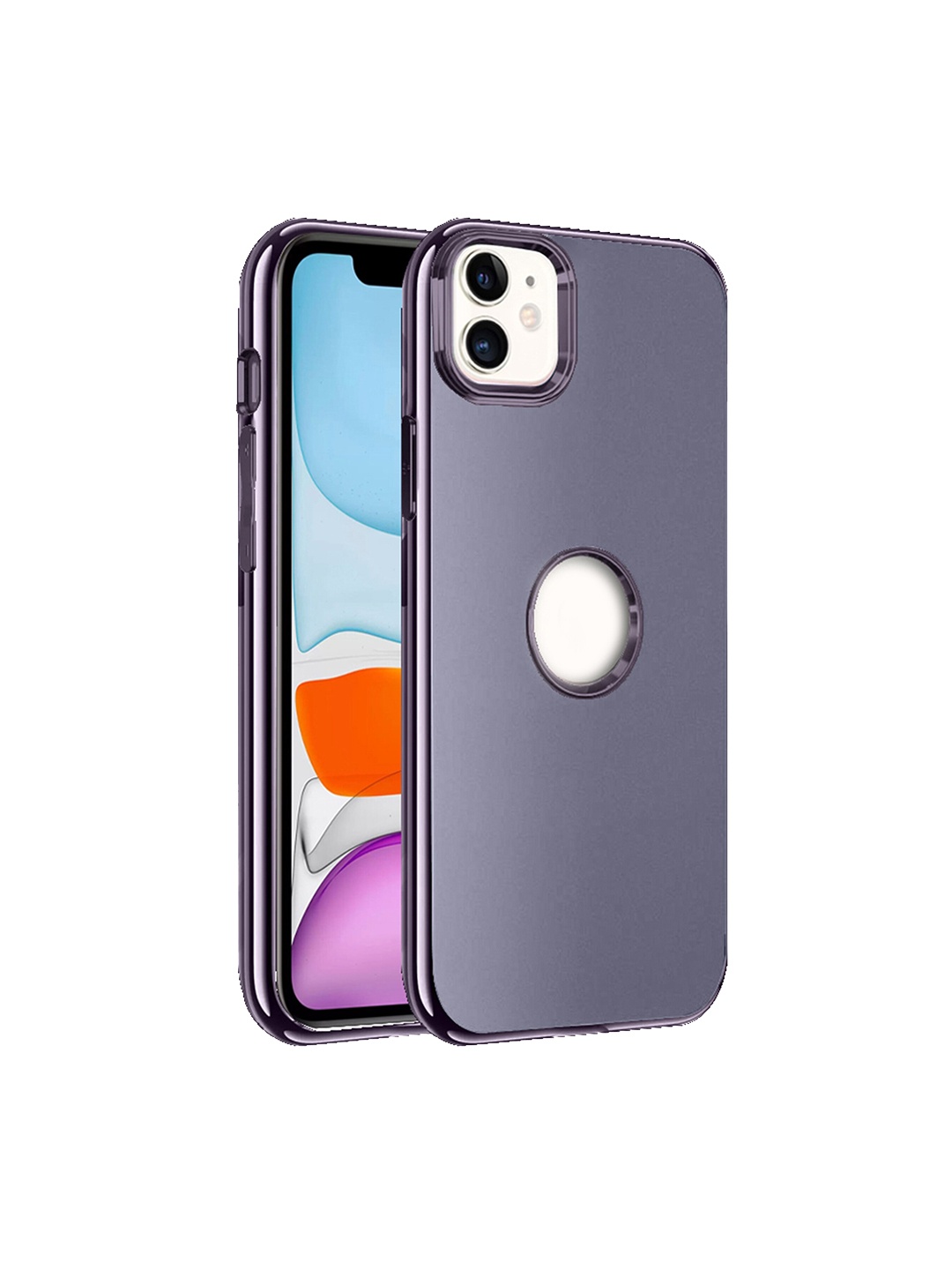 

Karwan Anti-Scratch Compatible iPhone 11 Back Case, Purple