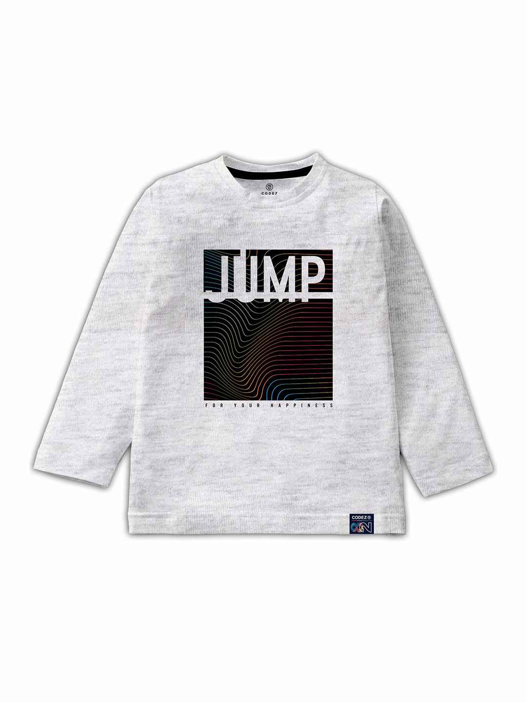 

CODEZ Boys Typography Printed Cotton T-Shirt, White