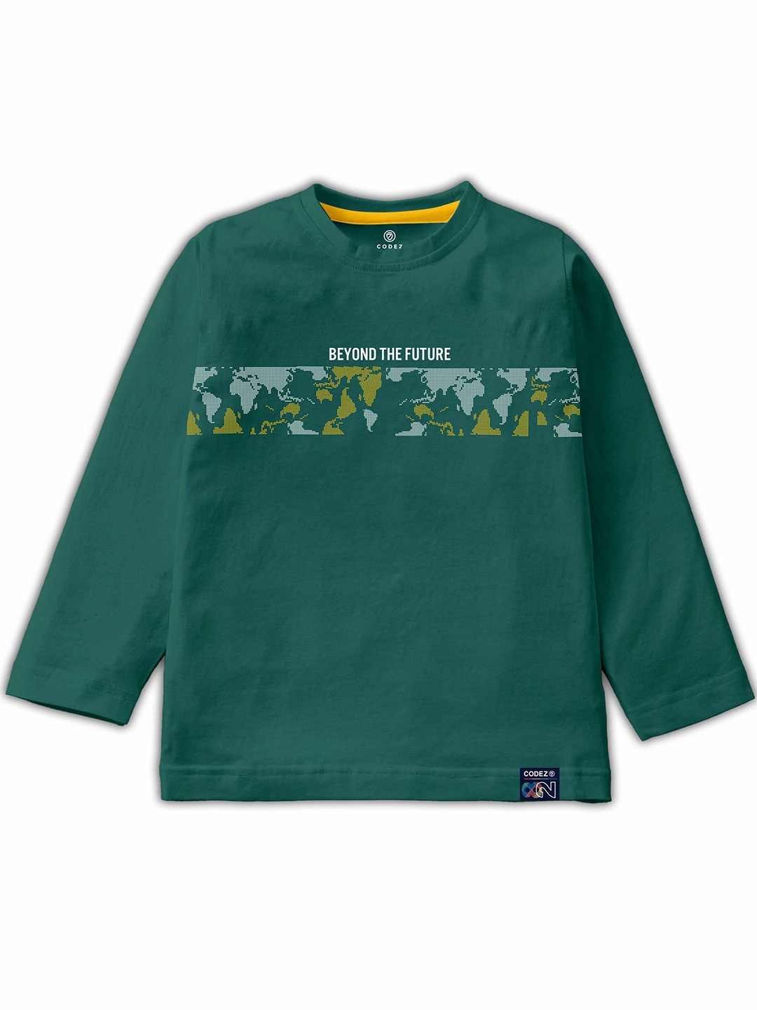 

CODEZ Boys Graphic Printed Cotton T-Shirt, Teal